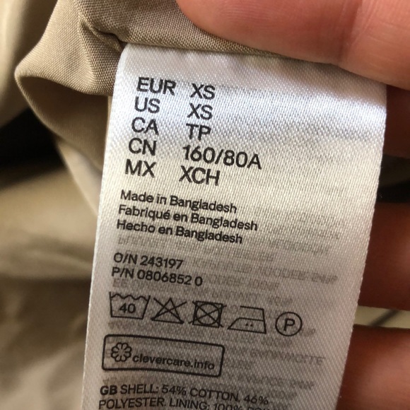 H&M oversized anorak / raincoat, sz XS - Picture 10 of 11